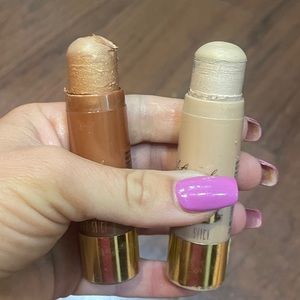 2X  Mixed L.A. GIRL Velvet Bronzer Highlighter Contour Stick GODDESS & RADIANT
